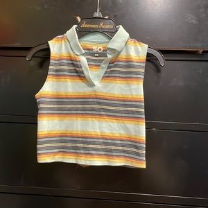 colorful striped top